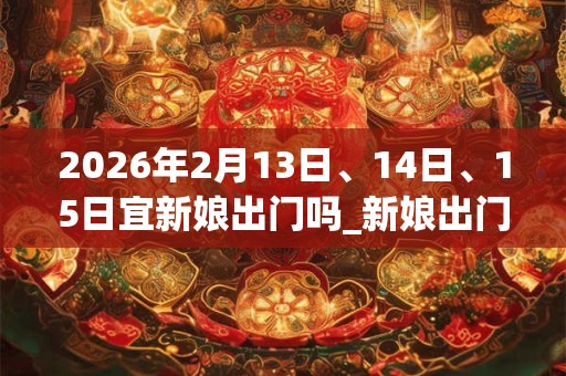 2026年2月13日、14日、15日宜新娘出门吗_新娘出门好不好