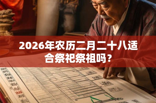 2026年农历二月二十八适合祭祀祭祖吗? 2026年农历二月二十八适合祭祀祭祖吗?