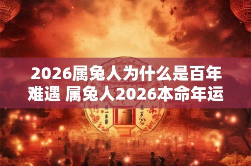 2026属兔人为什么是百年难遇 属兔人2026本命年运气