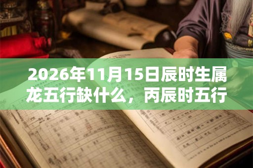 2026年11月15日辰时生属龙五行缺什么，丙辰时五行缺什么