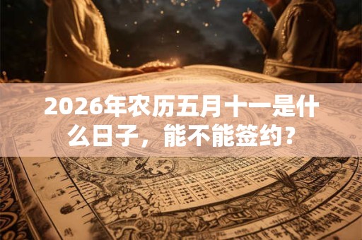 2026年农历五月十一是什么日子,能不能签约? 2026年农历五月十一是什么日子,能不能签约?