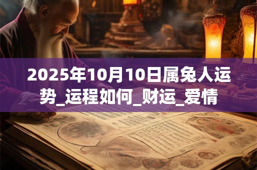 2025年10月10日属兔人运势_运程如何_财运_爱情 2025年10月10日属兔人运势_运程如何_财运_爱情