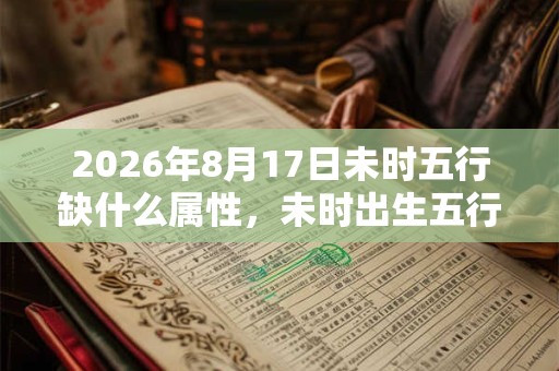 2026年8月17日未时五行缺什么属性,未时出生五行缺什么 2026年8月17日未时五行缺什么属性,未时出生五行缺什么