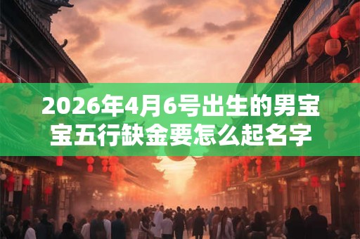 2026年4月6号出生的男宝宝五行缺金要怎么起名字 2026年4月6号出生的男宝宝五行缺金要怎么起名字