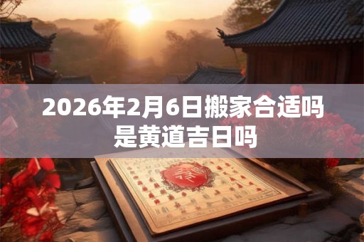 2026年2月6日搬家合适吗 是黄道吉日吗