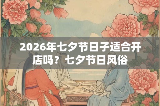 2026年七夕节日子适合开店吗?七夕节日风俗 2026年七夕节日子适合开店吗?七夕节日风俗