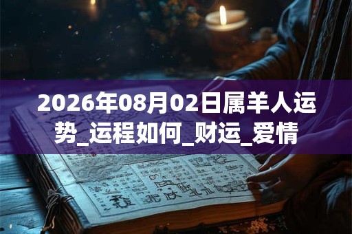 2026年08月02日属羊人运势_运程如何_财运_爱情 2026年08月02日属羊人运势_运程如何_财运_爱情