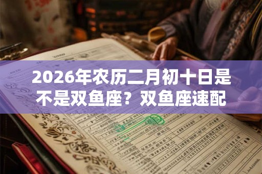 2026年农历二月初十日是不是双鱼座?双鱼座速配 2026年农历二月初十日是不是双鱼座?双鱼座速配