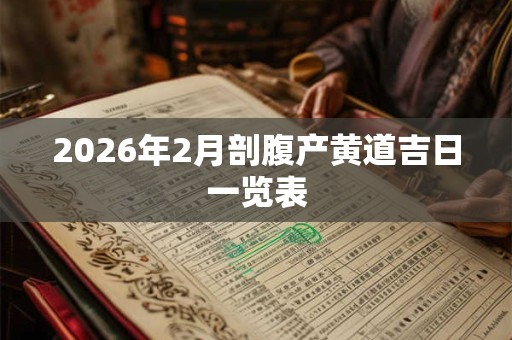 2026年2月剖腹产黄道吉日一览表 2026年2月剖腹产黄道吉日一览表