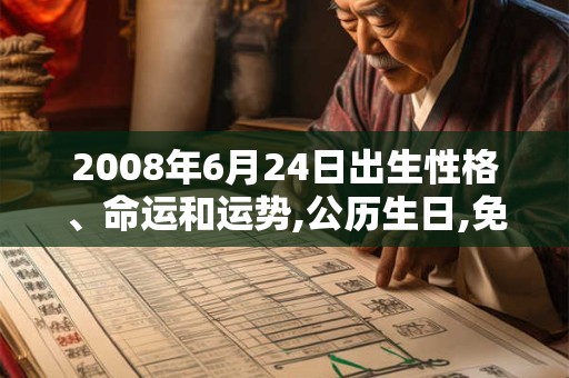 2008年6月24日出生性格、命运和运势,公历生日,免费算命 2008年6月24日出生性格、命运和运势,公历生日,免费算命