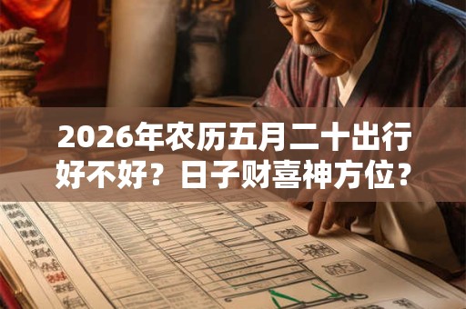 2026年农历五月二十出行好不好?日子财喜神方位? 2026年农历五月二十出行好不好?日子财喜神方位?
