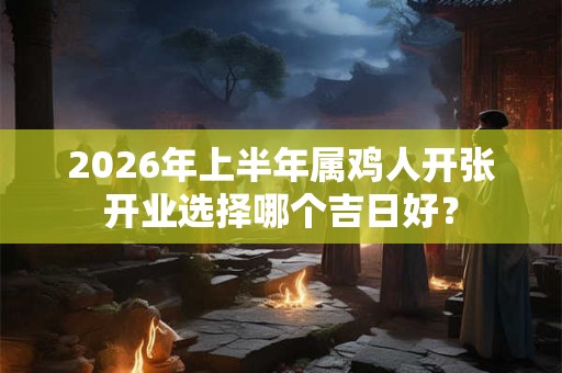 2026年上半年属鸡人开张开业选择哪个吉日好? 2026年上半年属鸡人开张开业选择哪个吉日好?