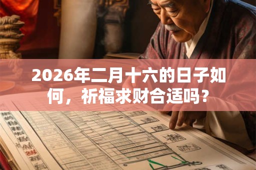 2026年二月十六的日子如何,祈福求财合适吗? 2026年二月十六的日子如何,祈福求财合适吗?