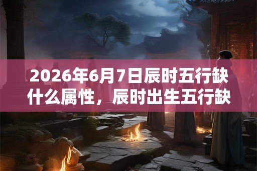 2026年6月7日辰时五行缺什么属性，辰时出生五行缺什么