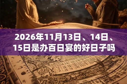 2026年11月13日、14日、15日是办百日宴的好日子吗_办百日宴可以吗