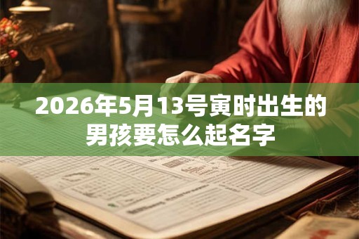 2026年5月13号寅时出生的男孩要怎么起名字 2026年5月13号寅时出生的男孩要怎么起名字