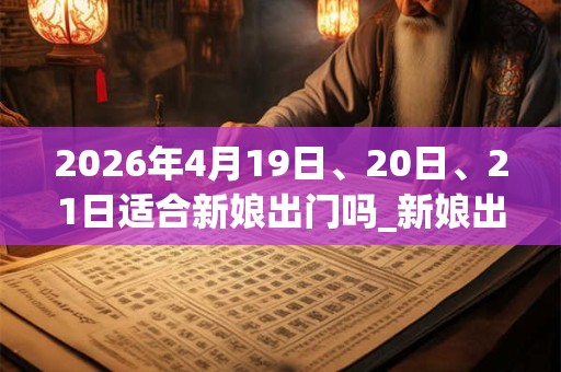 2026年4月19日、20日、21日适合新娘出门吗_新娘出门吉利吗 2026年4月19日、20日、21日适合新娘出门吗_新娘出门吉利吗