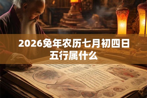 2026兔年农历七月初四日五行属什么 2026兔年农历七月初四日五行属什么