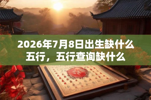 2026年7月8日出生缺什么五行,五行查询缺什么 2026年7月8日出生缺什么五行,五行查询缺什么