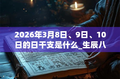 2026年3月8日、9日、10日的日干支是什么_生辰八字 2026年3月8日、9日、10日的日干支是什么_生辰八字