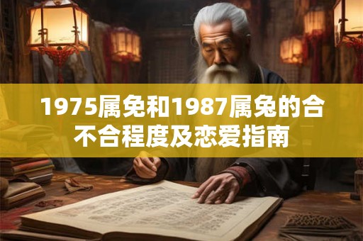 1975属免和1987属兔的合不合程度及恋爱指南 1975属免和1987属兔的合不合程度及恋爱指南