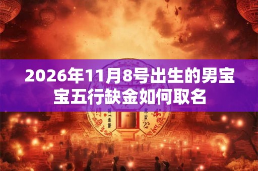2026年11月8号出生的男宝宝五行缺金如何取名