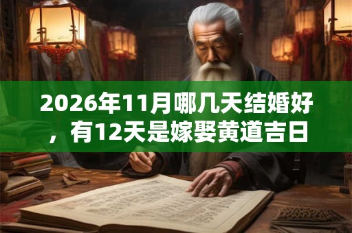2026年11月哪几天结婚好,有12天是嫁娶黄道吉日 2026年11月哪几天结婚好,有12天是嫁娶黄道吉日