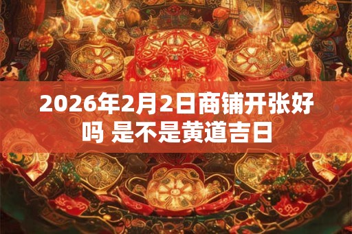 2026年2月2日商铺开张好吗 是不是黄道吉日