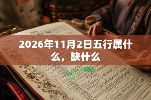 2026年11月2日五行属什么，缺什么