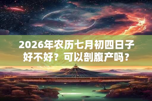 2026年农历七月初四日子好不好?可以剖腹产吗? 2026年农历七月初四日子好不好?可以剖腹产吗?