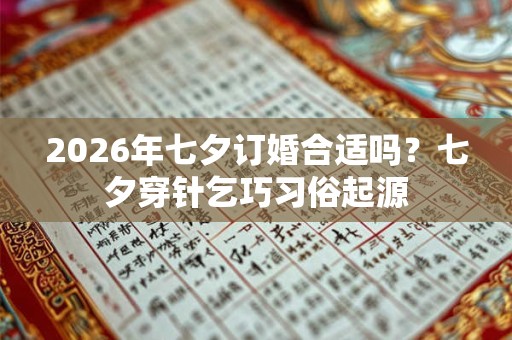 2026年七夕订婚合适吗？七夕穿针乞巧习俗起源