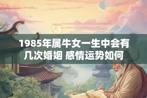1985年属牛女一生中会有几次婚姻 感情运势如何 1985年属牛女一生中会有几次婚姻 感情运势如何