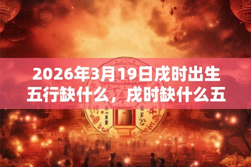 2026年3月19日戌时出生五行缺什么,戌时缺什么五行 2026年3月19日戌时出生五行缺什么,戌时缺什么五行