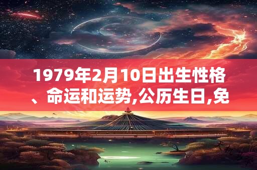 1979年2月10日出生性格、命运和运势,公历生日,免费算命 1979年2月10日出生性格、命运和运势,公历生日,免费算命