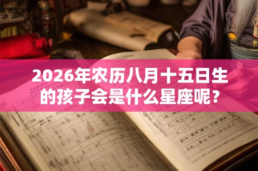 2026年农历八月十五日生的孩子会是什么星座呢? 2026年农历八月十五日生的孩子会是什么星座呢?