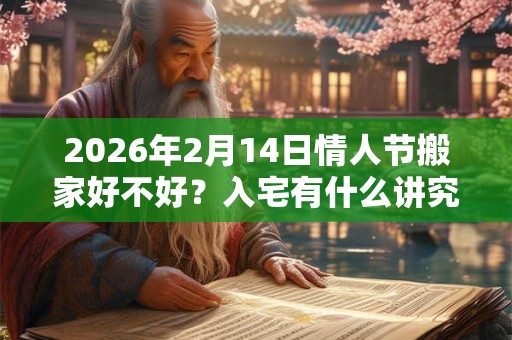 2026年2月14日情人节搬家好不好?入宅有什么讲究和忌讳? 2026年2月14日情人节搬家好不好?入宅有什么讲究和忌讳?