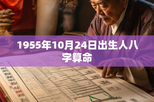 1955年10月24日出生人八字算命