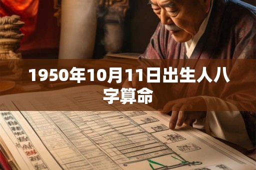 1950年10月11日出生人八字算命