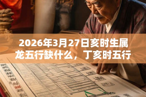 2026年3月27日亥时生属龙五行缺什么,丁亥时五行缺什么 2026年3月27日亥时生属龙五行缺什么,丁亥时五行缺什么