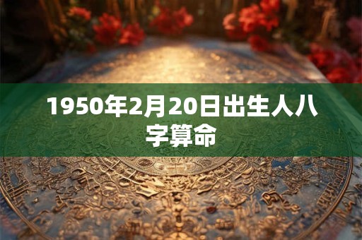 1950年2月20日出生人八字算命 1950年2月20日出生人八字算命