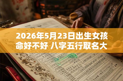 2026年5月23日出生女孩命好不好 八字五行取名大全 2026年5月23日出生女孩命好不好 八字五行取名大全