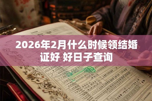 2026年2月什么时候领结婚证好 好日子查询 2026年2月什么时候领结婚证好 好日子查询