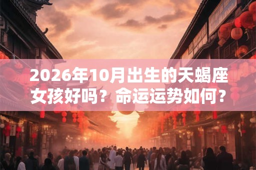 2026年10月出生的天蝎座女孩好吗？命运运势如何？