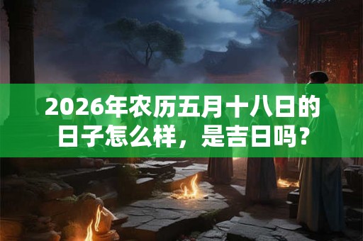 2026年农历五月十八日的日子怎么样,是吉日吗? 2026年农历五月十八日的日子怎么样,是吉日吗?