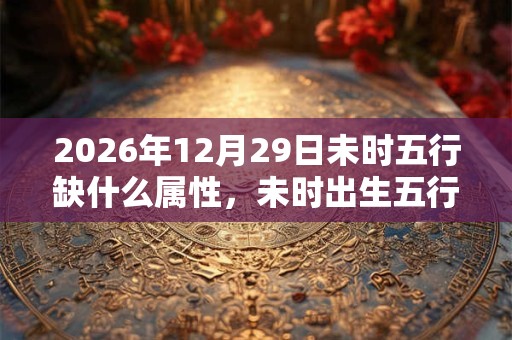 2026年12月29日未时五行缺什么属性,未时出生五行缺什么 2026年12月29日未时五行缺什么属性,未时出生五行缺什么
