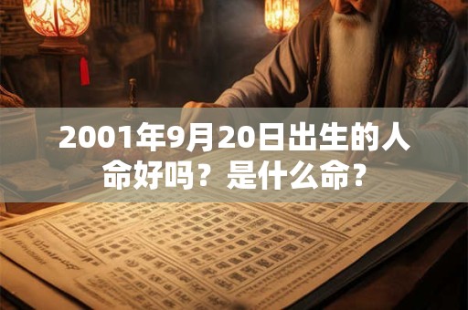 2001年9月20日出生的人命好吗？是什么命？