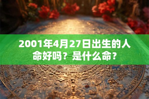 2001年4月27日出生的人命好吗？是什么命？