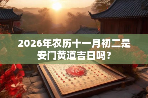 2026年农历十一月初二是安门黄道吉日吗？