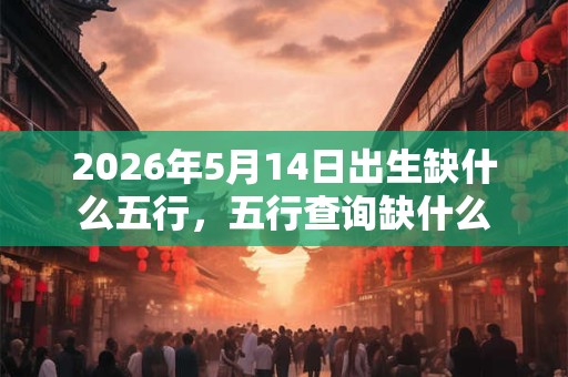 2026年5月14日出生缺什么五行，五行查询缺什么