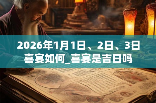 2026年1月1日、2日、3日喜宴如何_喜宴是吉日吗 2026年1月1日、2日、3日喜宴如何_喜宴是吉日吗